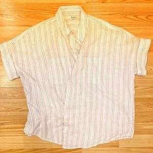 Madewell Striped Button Down Blouse